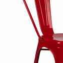 Stoel \'Montmartre\' - Rood gelakt