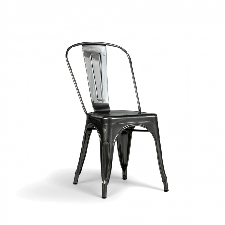 Stoel \'Montmartre\' - Rustiek staal in de groep Meubels / Zitmeubels / Stoelen bij Reforma (SM-1027C-steel)