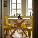 Stoel \'Montmartre\' - Geel gelakt