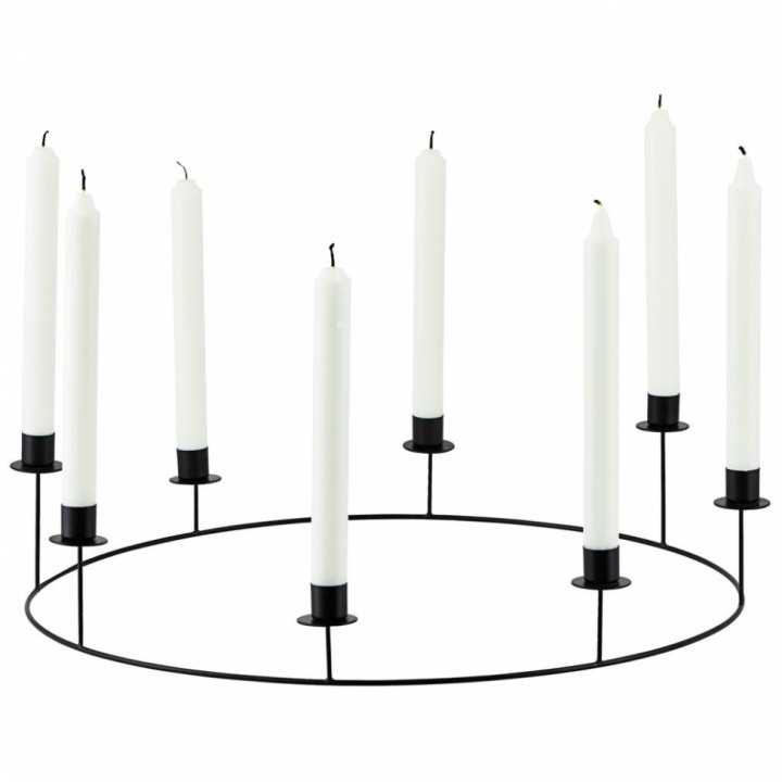 Kaarsenhouder \'Ring\' L - Zwart in de groep Inrichting / Decoratie / Kaarsenhouders & Lantaarns bij Reforma (SP0861)
