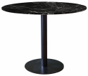Eettafel \'Marbleous\' Rond 100cm - Zwart
