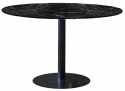 Eettafel \'Marbleous\' Rond 120cm - Zwart