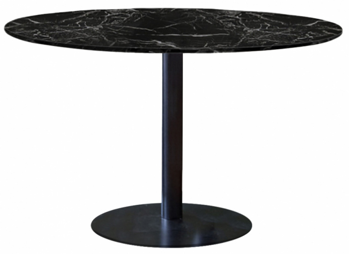 Eettafel \'Marbleous\' Rond 120cm - Zwart in de groep Meubels / Tafels / Ronde eettafels bij Reforma (ST-050B-120)