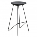 Kruk \'Teak\' 77cm - Zwart