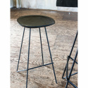 Kruk \'Teak\' 77cm - Zwart