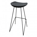 Kruk \'Teak\' 77cm - Zwart