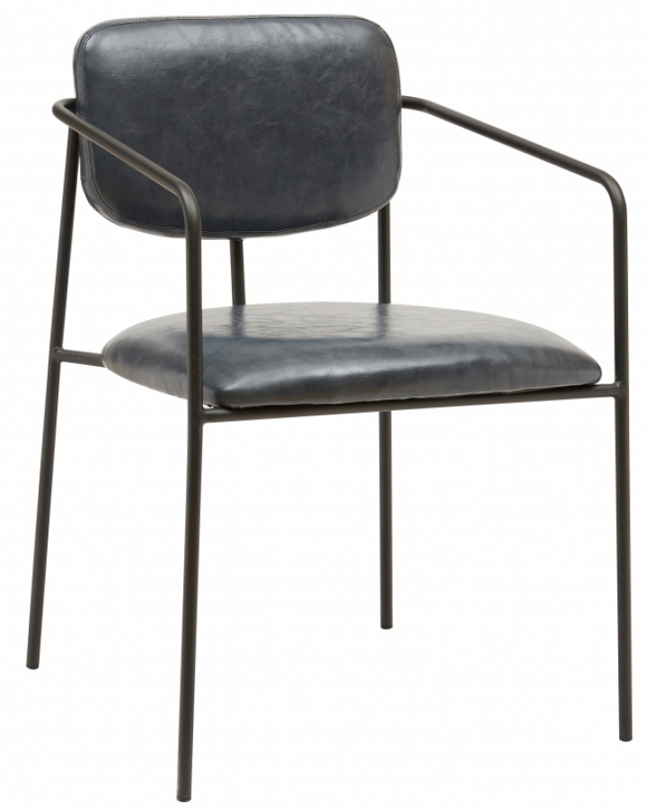 Armstoel \'Ebba\' - Donkergrijs in de groep Meubels / Zitmeubels / Stoelen bij Reforma (SY-8581A-grey)