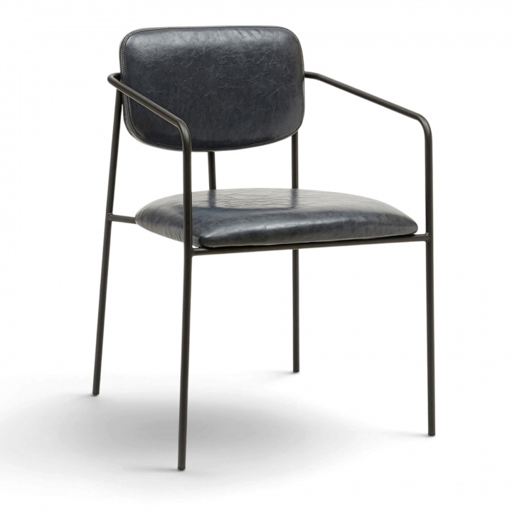 Armstoel \'Ebba\' - Donkergrijs in de groep Meubels / Zitmeubels / Stoelen bij Reforma (SY-8581A-grey)