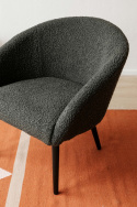 Fauteuil \'Puffy\' - Donkergrijs/Teddy