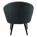 Fauteuil \'Puffy\' - Donkergrijs/Teddy