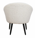 Fauteuil \'Puffy\' - Wit/Teddy