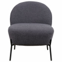 Fauteuil \'Gori\' - Donkergrijs/Bouclé