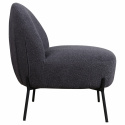 Fauteuil \'Gori\' - Donkergrijs/Bouclé