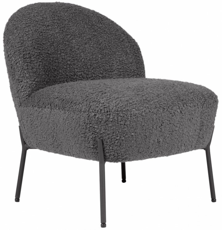 Fauteuil \'Gori\' - Donkergrijs/Teddy in de groep Meubels / Zitmeubels / Fauteuils bij Reforma (T8044-darkgrey)