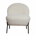 Fauteuil \'Gori\' - Wit/Teddy