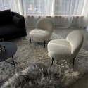 Fauteuil \'Gori\' - Wit/Teddy