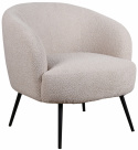 Fauteuil \'Capri\' - Beige/Bouclé