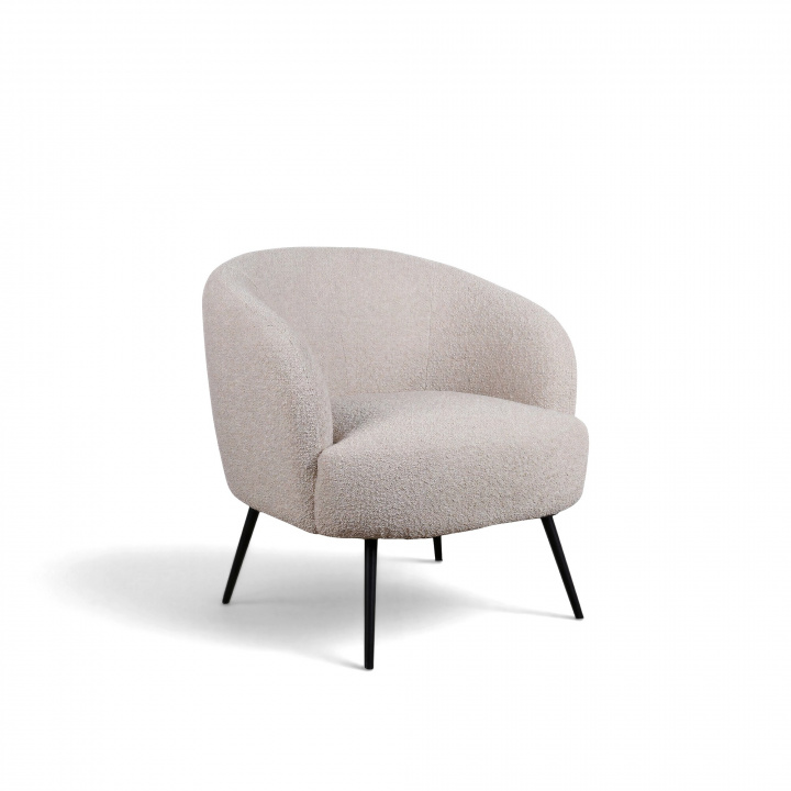 Fauteuil \'Capri\' - Beige/Bouclé in de groep Meubels / Zitmeubels / Fauteuils bij Reforma (T8047-boucle-beige)