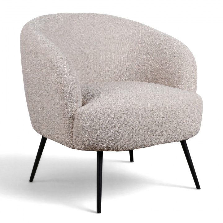 Fauteuil \'Capri\' - Beige/Bouclé in de groep Meubels / Zitmeubels / Fauteuils bij Reforma (T8047-boucle-beige)