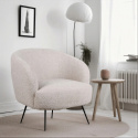Fauteuil \'Capri\' - Beige/Bouclé
