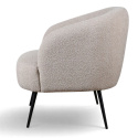 Fauteuil \'Capri\' - Beige/Bouclé