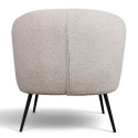 Fauteuil \'Capri\' - Beige/Bouclé