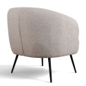 Fauteuil \'Capri\' - Beige/Bouclé