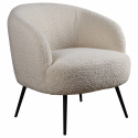Fauteuil \'Capri\' - Wit/Bouclé