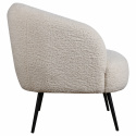 Fauteuil \'Capri\' - Wit/Bouclé