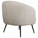 Fauteuil \'Capri\' - Wit/Bouclé