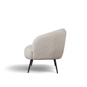 Fauteuil \'Capri\' - Wit/Boucl&eacute;