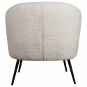 Fauteuil \'Capri\' - Wit/Bouclé