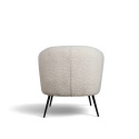 Fauteuil \'Capri\' - Wit/Boucl&eacute;
