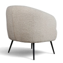 Fauteuil \'Capri\' - Wit/Boucl&eacute;