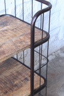 Industriewagen Vintage - IJzer/Hout