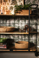 Industriewagen Vintage - IJzer/Hout