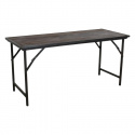 Eettafel \'Factory\' 153x62cm - Bruin/Zwart