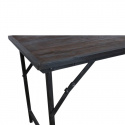 Eettafel \'Factory\' 153x62cm - Bruin/Zwart