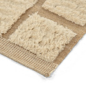 Hoogpolig Vloerkleed \'Leknes Handgeweven Wol\' - Beige