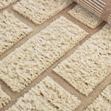 Hoogpolig Vloerkleed \'Leknes Handgeweven Wol\' - Beige