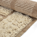 Hoogpolig Vloerkleed \'Leknes Handgeweven Wol\' - Beige