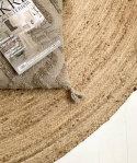 Rond vloerkleed \'Flätan\' 240cm - Jute