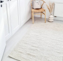 Wollen kleed \'Dhurry\' 70x300cm - Natuurlijk