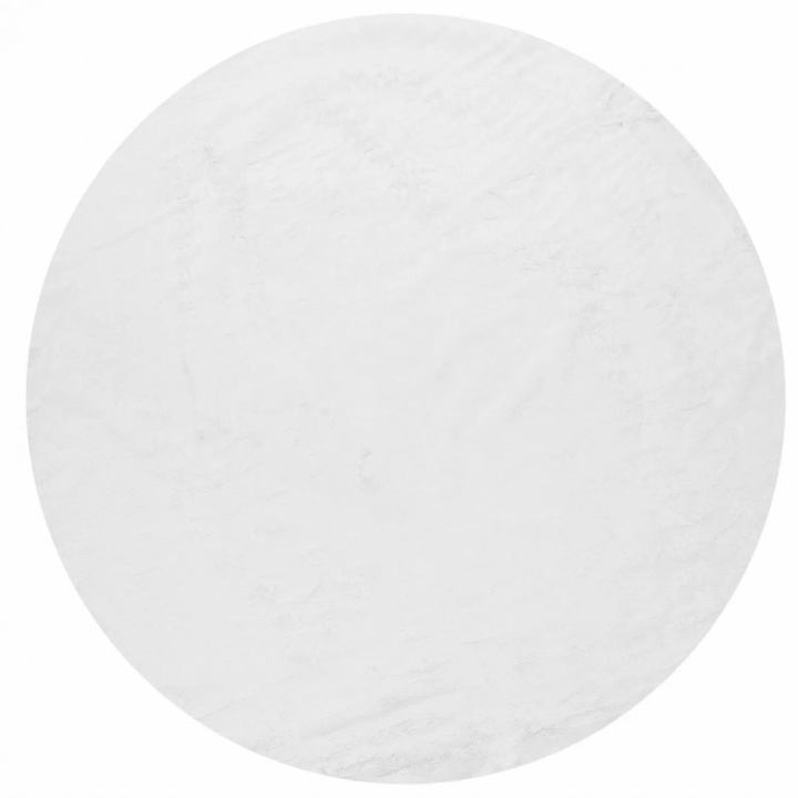 Rond kleed \'Aranga Super Soft\' 120cm - Wit in de groep Inrichting / Vloerkleden / Ruggen bij Reforma (V10165218)