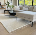Wollen mat \'Cartmel\' 240x240cm - Offwhite