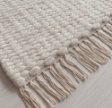 Wollen mat \'Cartmel\' 240x240cm - Offwhite