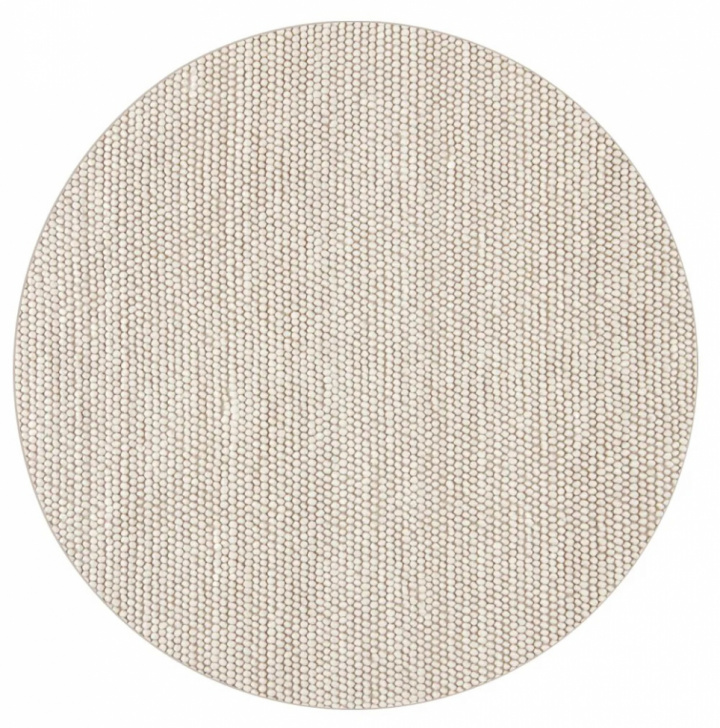 Rond tapijt \'Avafors\' 240cm - Beige in de groep Inrichting / Vloerkleden / Wollen tapijten bij Reforma (V10167685)
