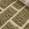 Hoogpolig Vloerkleed \'Leknes Handgeweven Wol\' - Groen