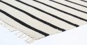 Katoenen tapijt \'Helle\' 160x230cm - Wit/Zwart