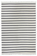 Katoenen tapijt \'Helle\' 300x400cm - Wit/Zwart